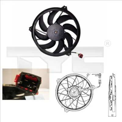 Fan, engine cooling