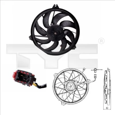 Fan, engine cooling