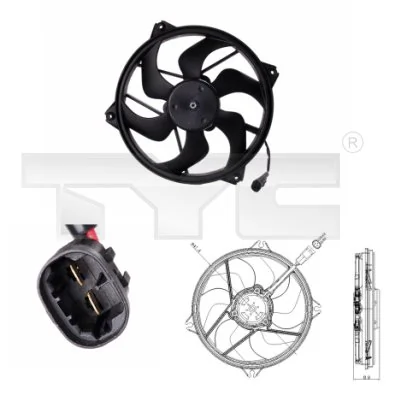 Fan, engine cooling