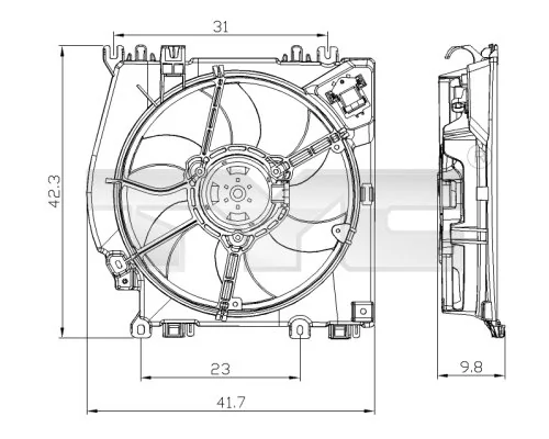 Fan, engine cooling
