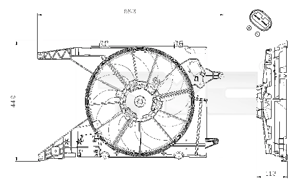 Fan, engine cooling