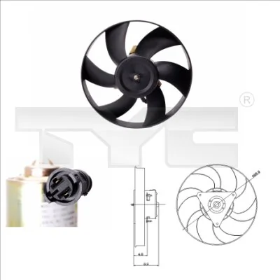 Fan, engine cooling