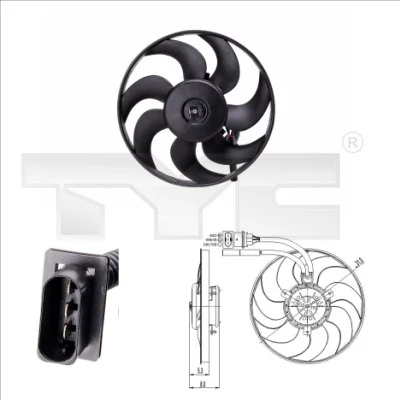 Fan, engine cooling