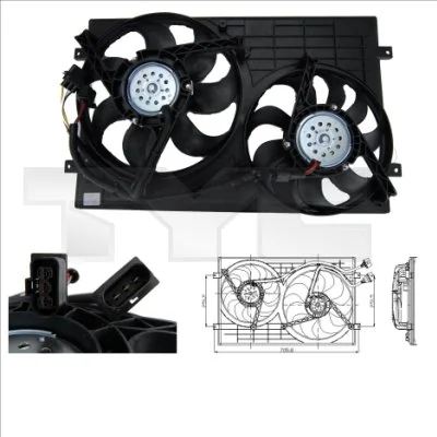 Fan, engine cooling