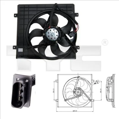 Fan, engine cooling