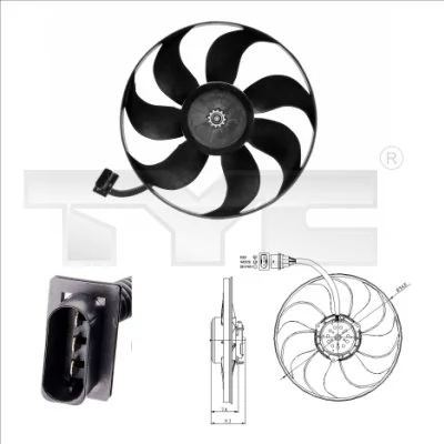 Fan, engine cooling
