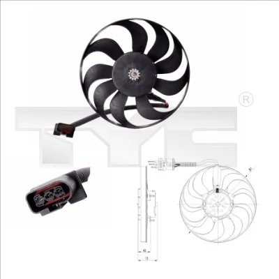 Fan, engine cooling