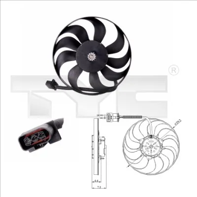 Fan, engine cooling