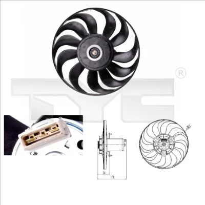 Fan, engine cooling