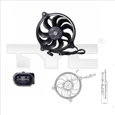 Fan, engine cooling
