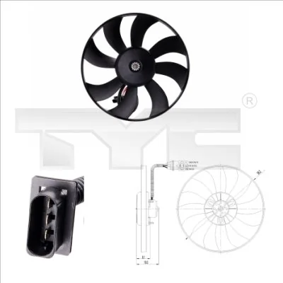 Fan, engine cooling