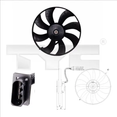 Fan, engine cooling