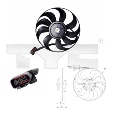 Fan, engine cooling
