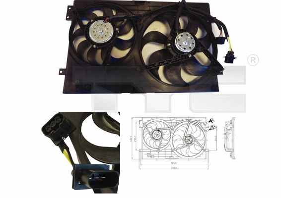 Fan, engine cooling