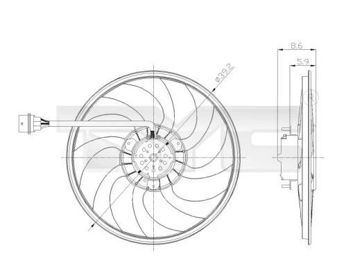 Fan, engine cooling