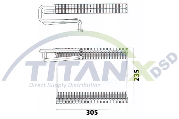 Evaporator, air conditioning