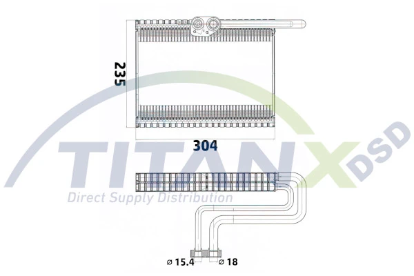 Evaporator, air conditioning
