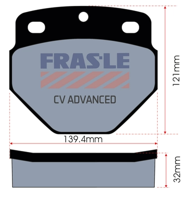 Brake pads (1axle) (4pcs) REG90