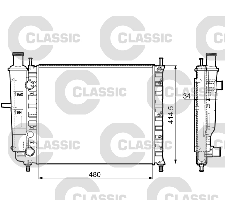 Radiator, engine cooling