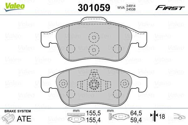Brake Pad Set, disc brake