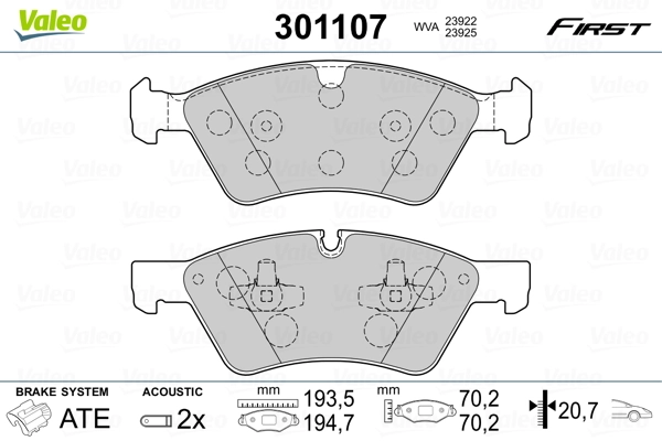 Brake Pad Set, disc brake