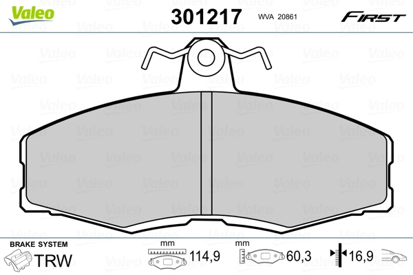 Brake Pad Set, disc brake