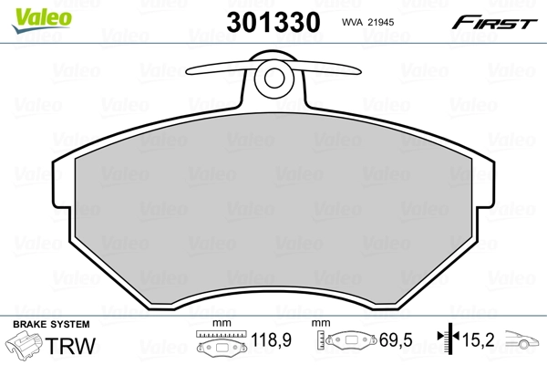 Brake Pad Set, disc brake