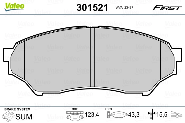 Brake Pad Set, disc brake