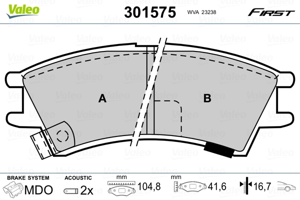 Brake Pad Set, disc brake