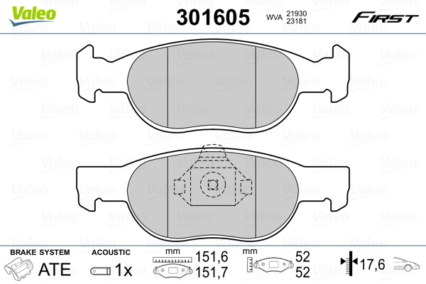 Brake Pad Set, disc brake