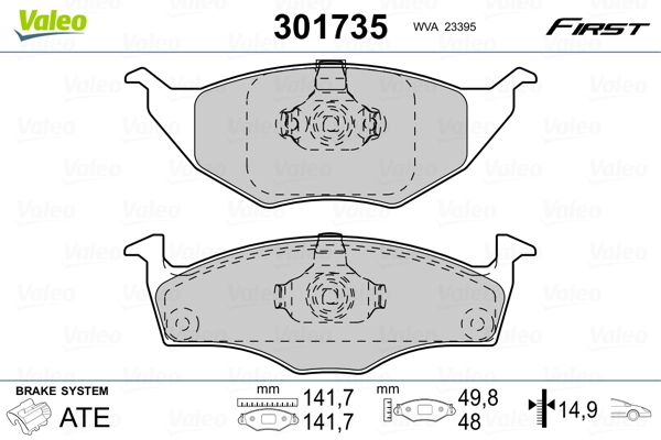 Brake Pad Set, disc brake
