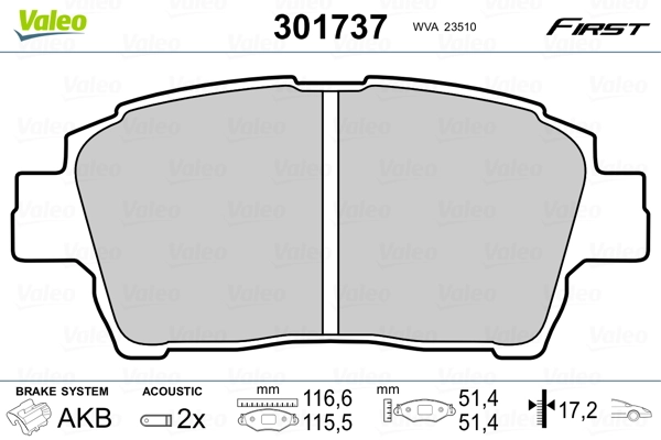 Brake Pad Set, disc brake