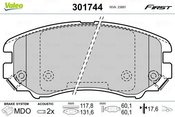 Brake Pad Set, disc brake