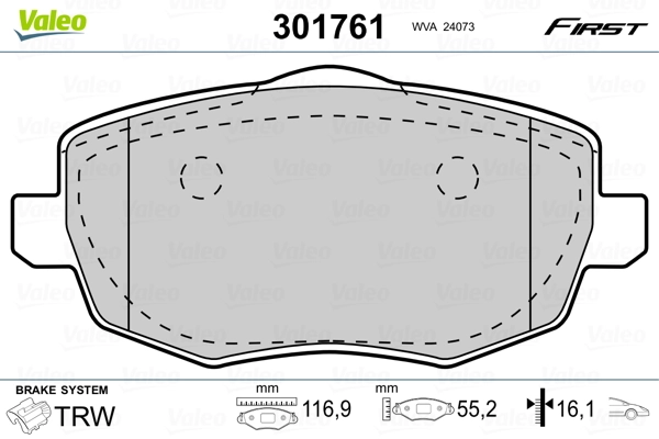 Brake Pad Set, disc brake