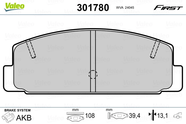 Brake Pad Set, disc brake