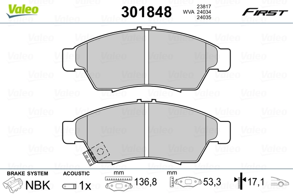Brake Pad Set, disc brake