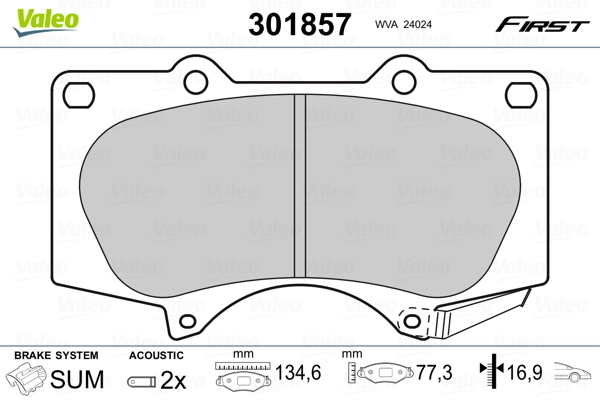 Brake Pad Set, disc brake