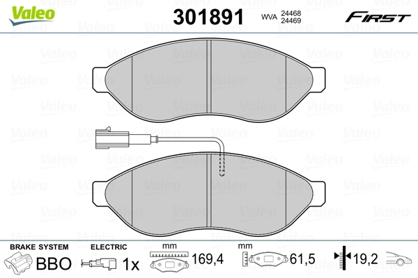 Brake Pad Set, disc brake
