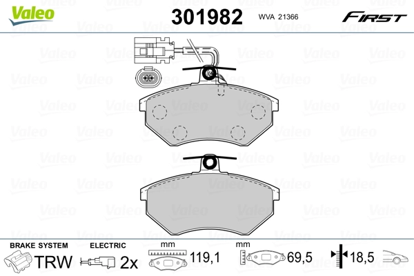 Brake Pad Set, disc brake