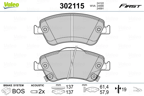 Brake Pad Set, disc brake
