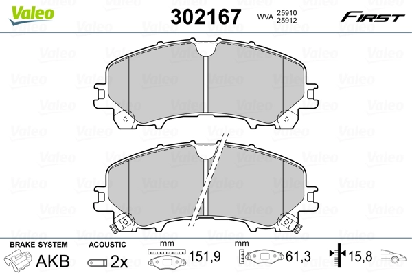 Brake Pad Set, disc brake