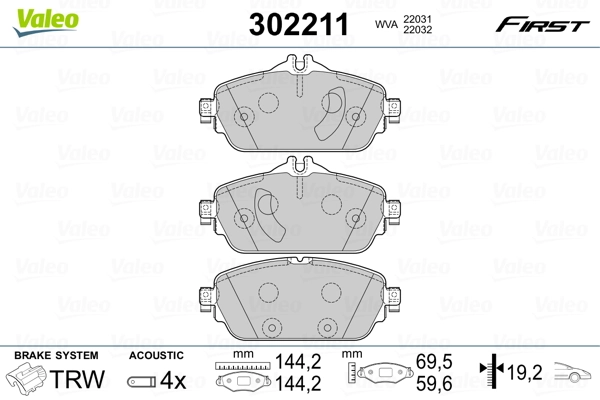 Brake Pad Set, disc brake