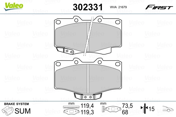 Brake Pad Set, disc brake