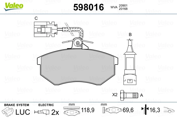 Brake Pad Set, disc brake