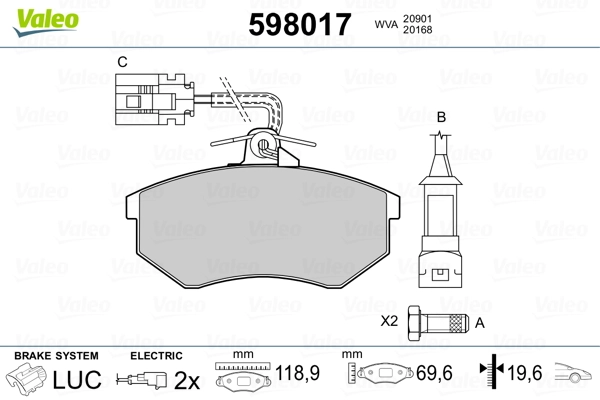 Brake Pad Set, disc brake