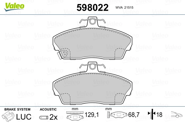 Brake Pad Set, disc brake