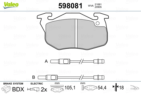 Brake Pad Set, disc brake