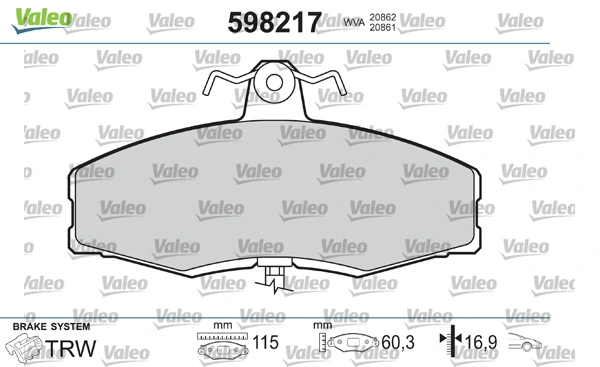 Brake Pad Set, disc brake