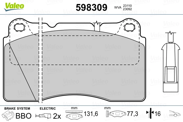 Brake Pad Set, disc brake