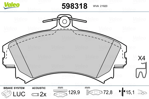 Brake Pad Set, disc brake